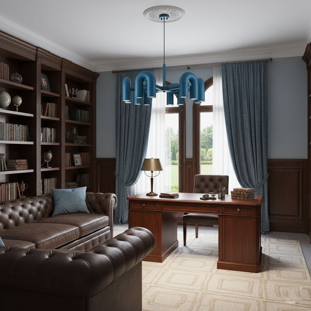 U-Shape LED Chandelier | Adjustable, Multi-Head Design for Modern Indoor Spaces