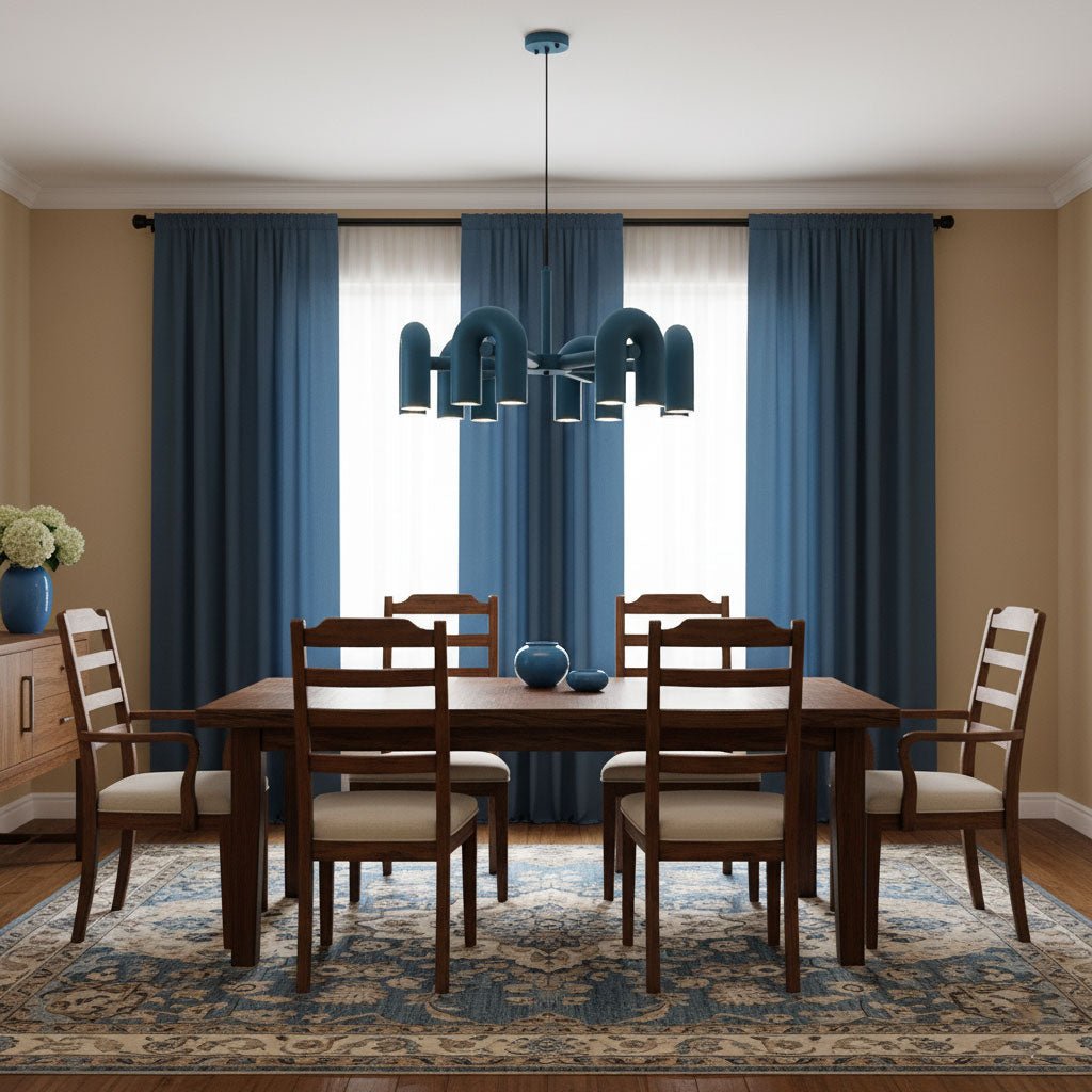 U-Shape LED Chandelier | Adjustable, Multi-Head Design for Modern Indoor Spaces