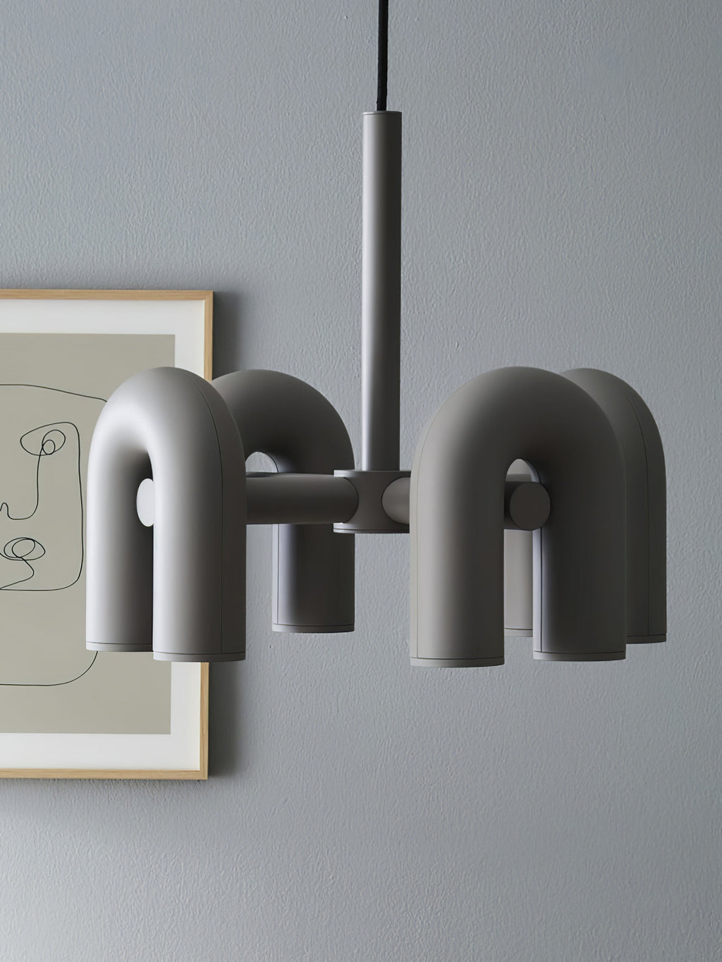 U-Shape LED Chandelier | Adjustable, Multi-Head Design for Modern Indoor Spaces