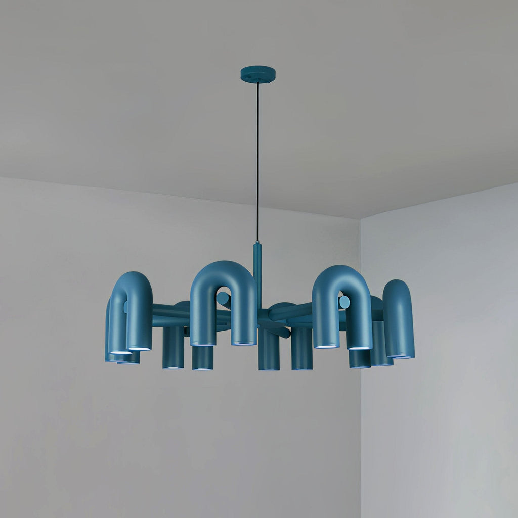 U-Shape LED Chandelier | Adjustable, Multi-Head Design for Modern Indoor Spaces