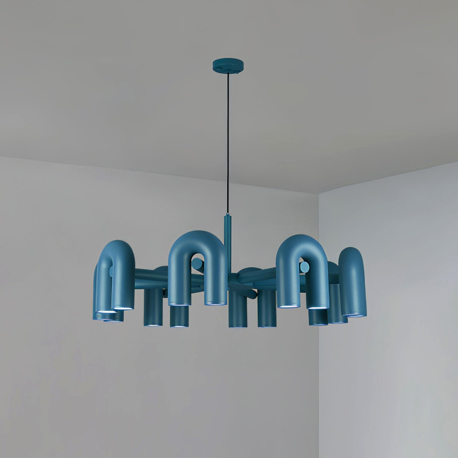 U-Shape LED Chandelier | Adjustable, Multi-Head Design for Modern Indoor Spaces