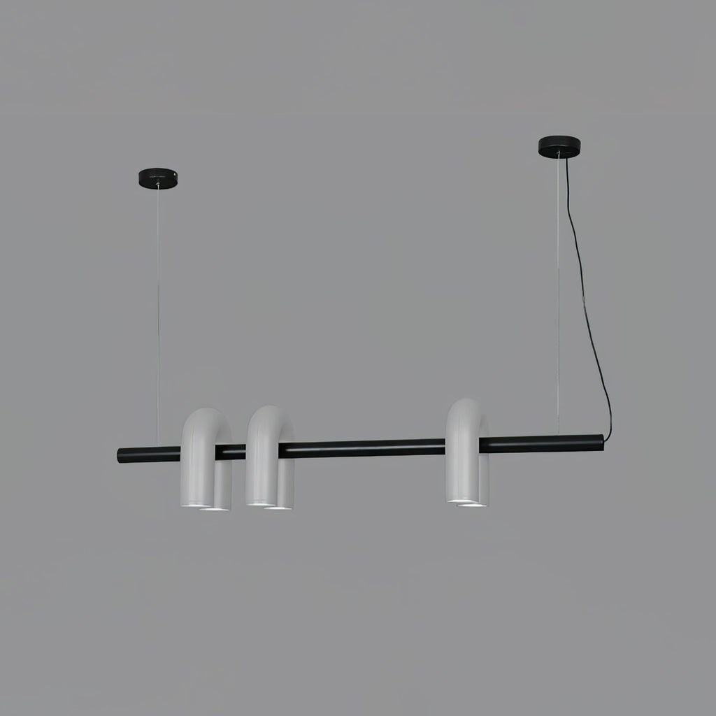 U-Shape LED Chandelier | Adjustable, Multi-Head Design for Modern Indoor Spaces