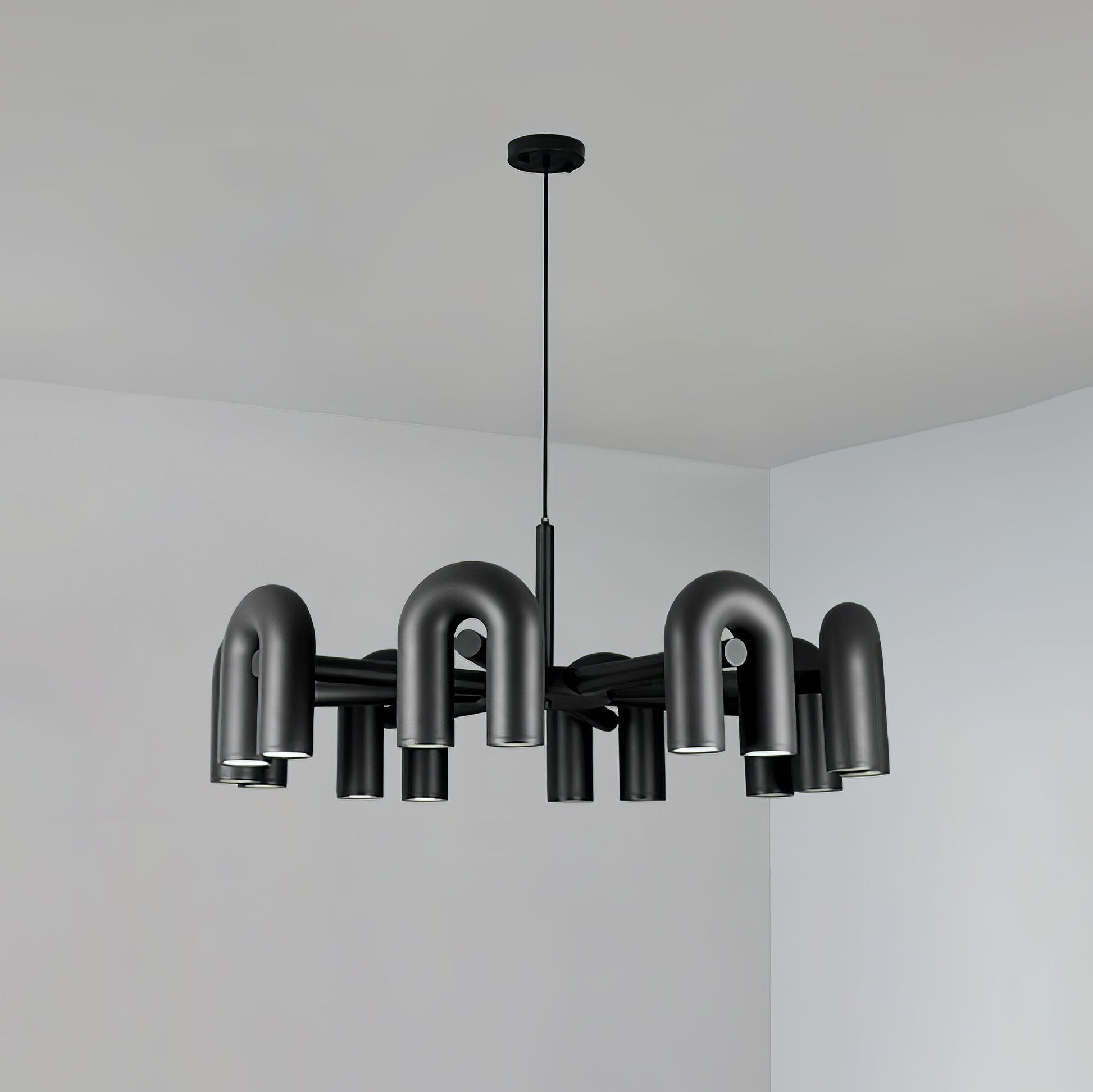 U-Shape LED Chandelier | Adjustable, Multi-Head Design for Modern Indoor Spaces