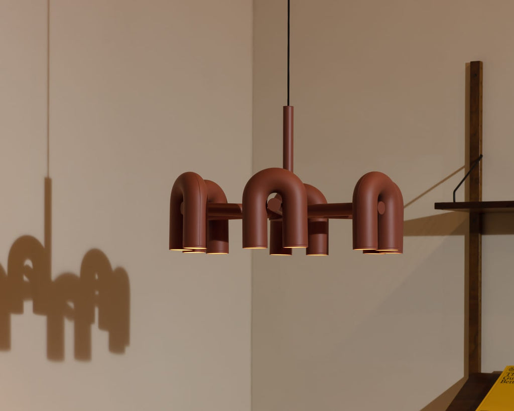 U-Shape LED Chandelier | Adjustable, Multi-Head Design for Modern Indoor Spaces