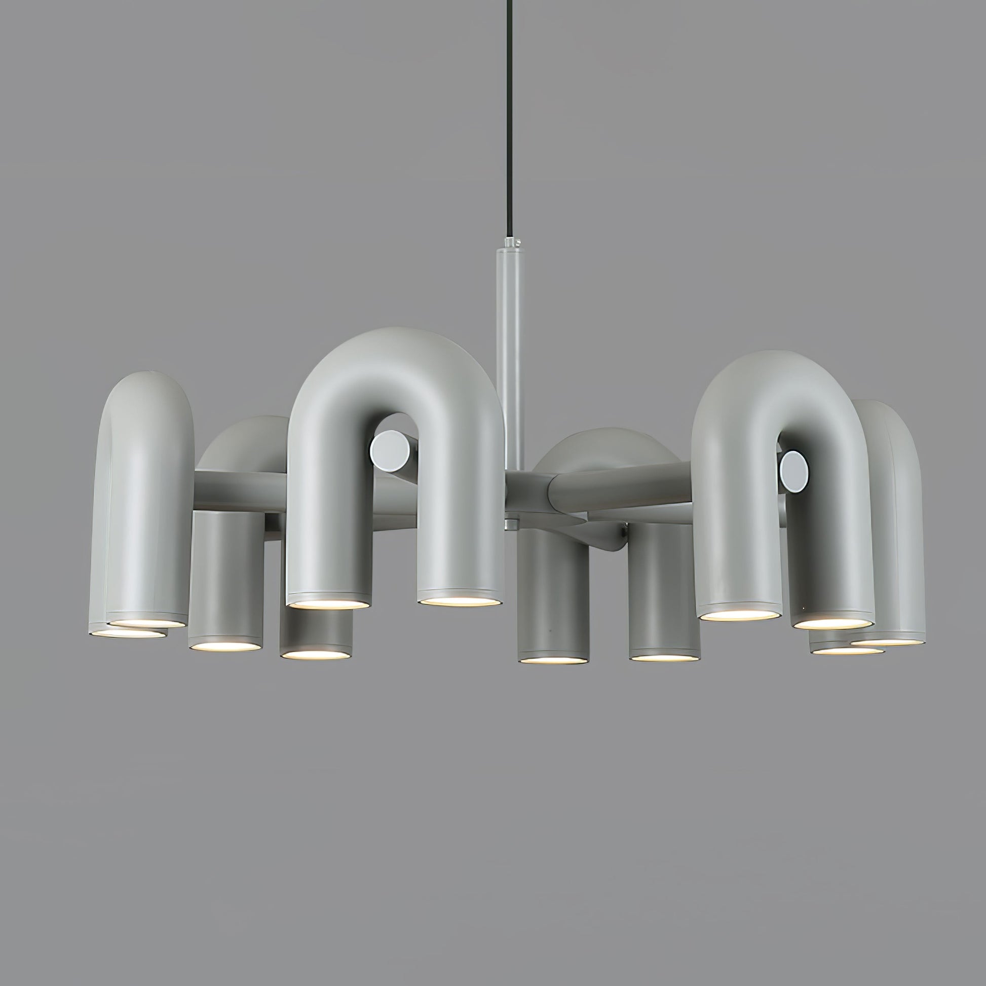 U-Shape LED Chandelier | Adjustable, Multi-Head Design for Modern Indoor Spaces