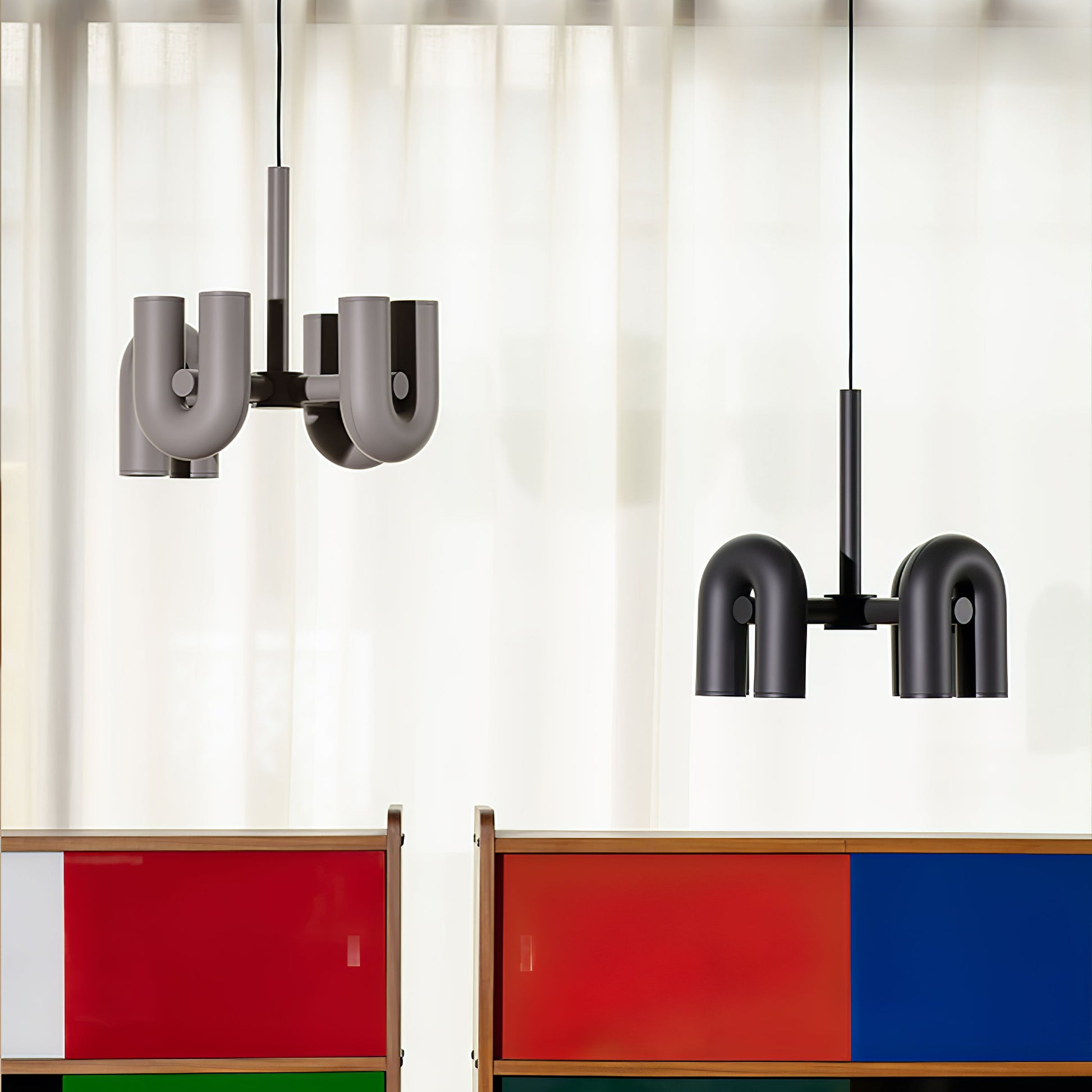 U-Shape LED Chandelier | Adjustable, Multi-Head Design for Modern Indoor Spaces