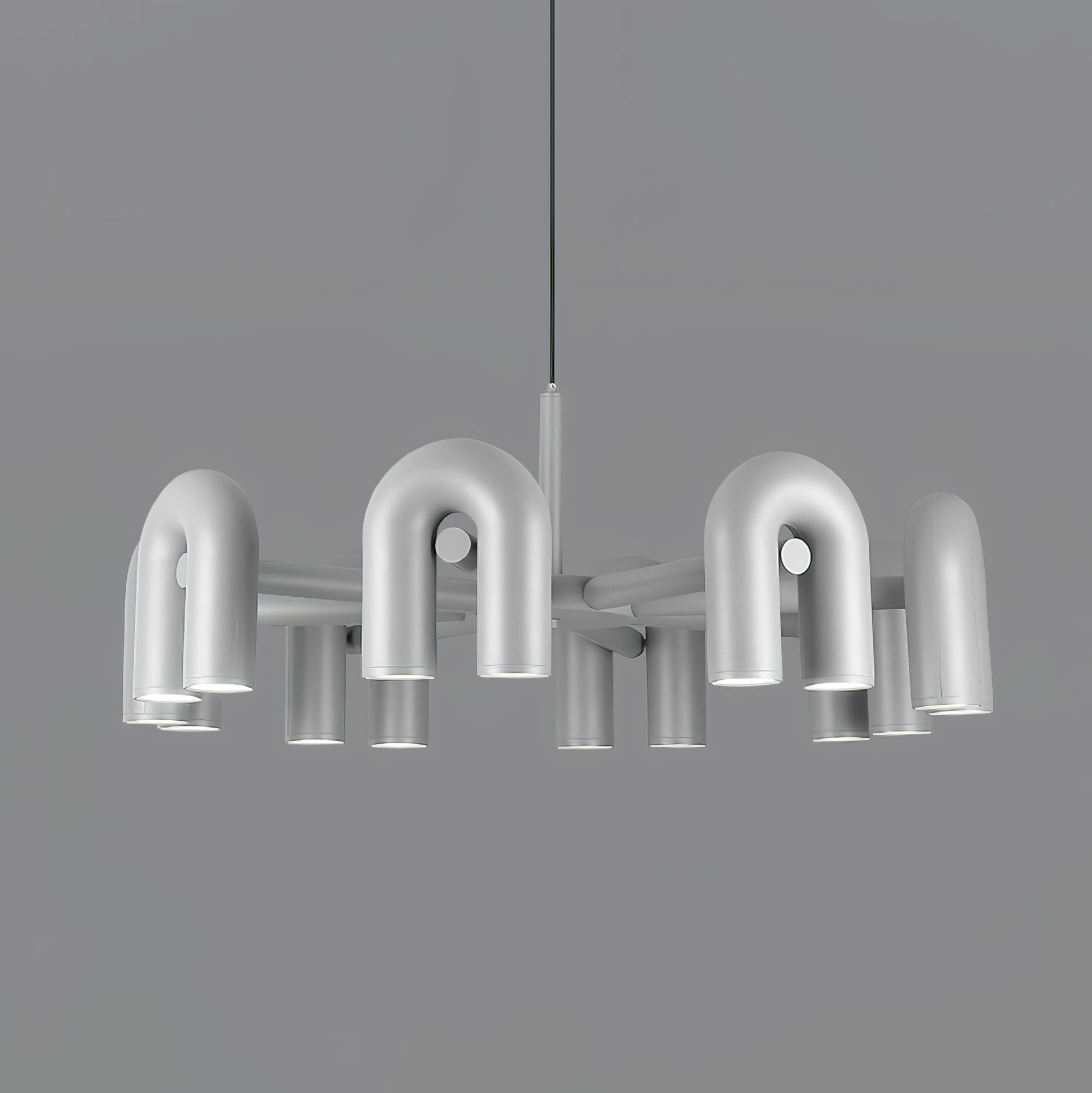 U-Shape LED Chandelier | Adjustable, Multi-Head Design for Modern Indoor Spaces