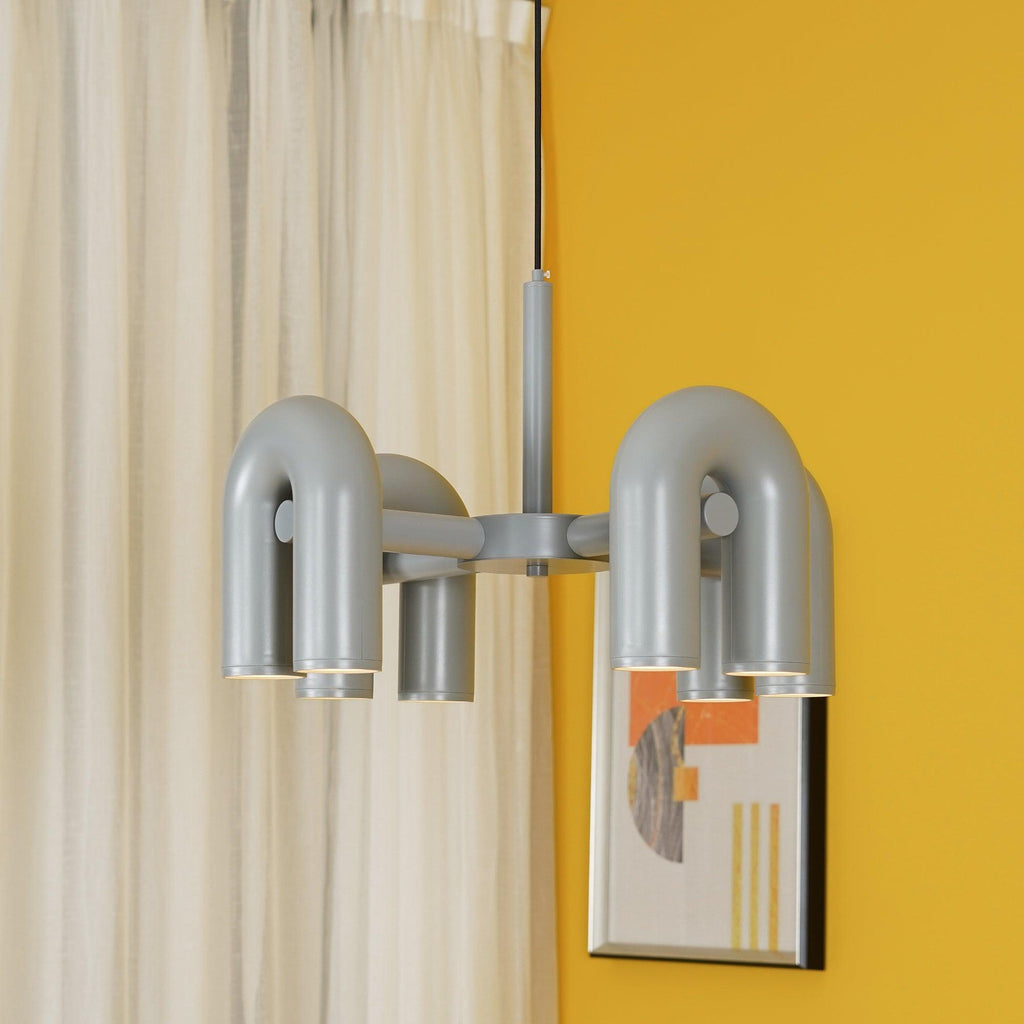 U-Shape LED Chandelier | Adjustable, Multi-Head Design for Modern Indoor Spaces