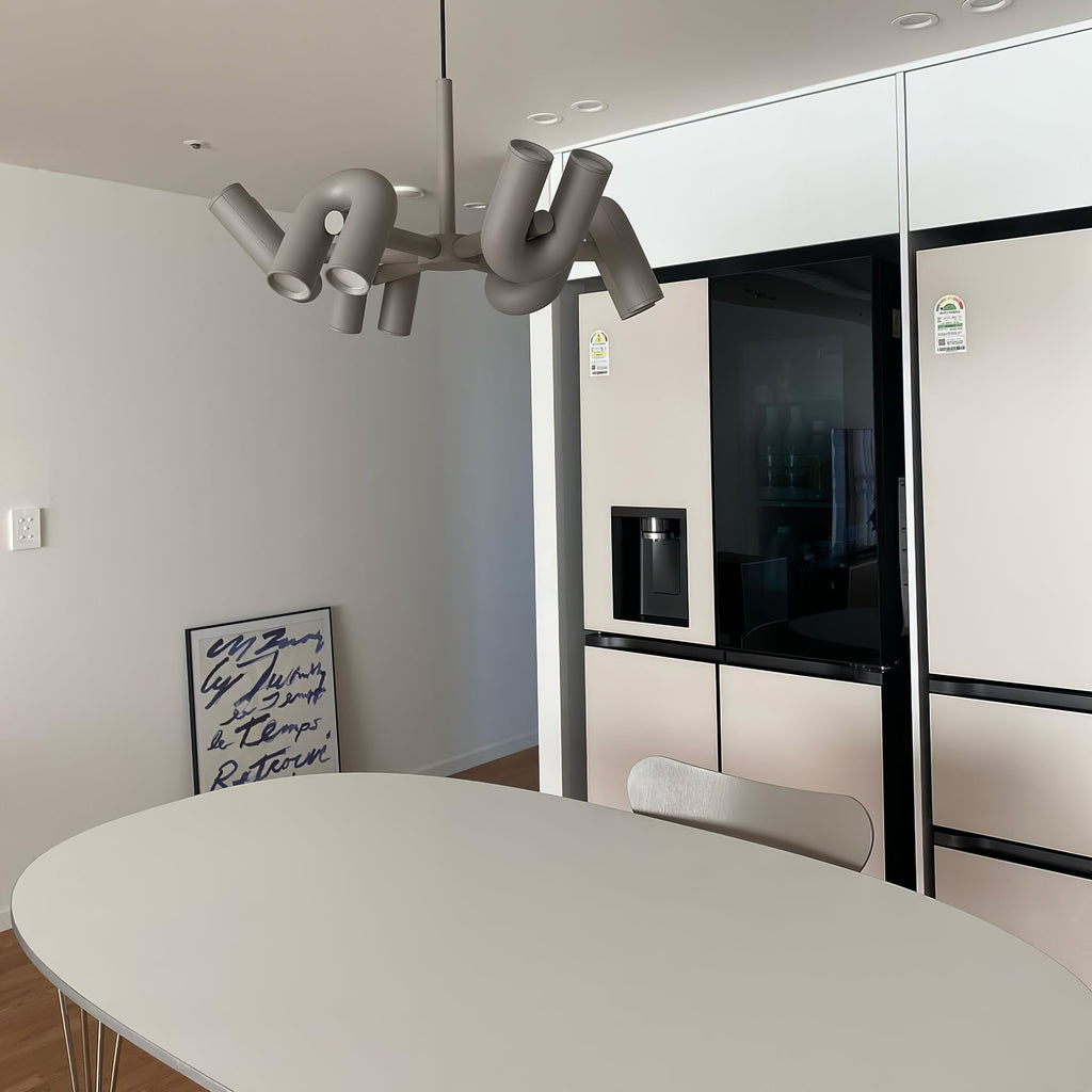 U-Shape LED Chandelier | Adjustable, Multi-Head Design for Modern Indoor Spaces