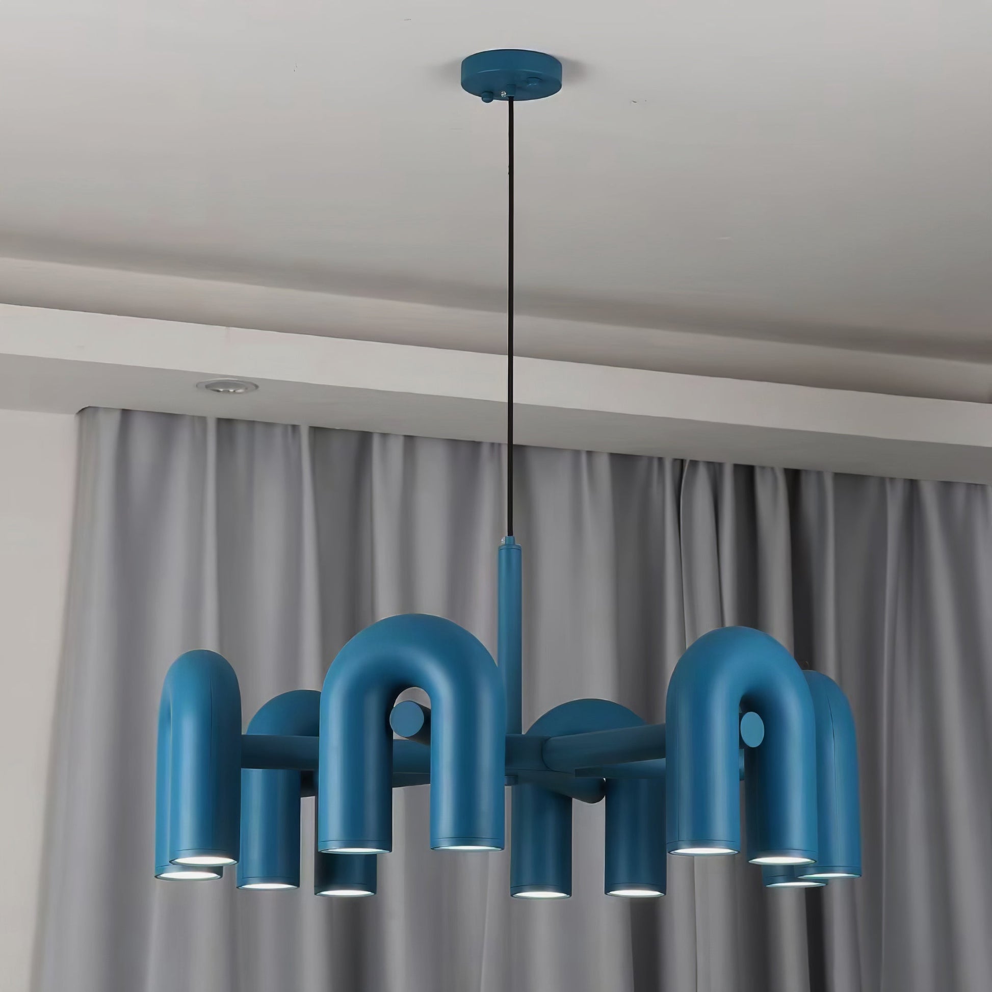U-Shape LED Chandelier | Adjustable, Multi-Head Design for Modern Indoor Spaces