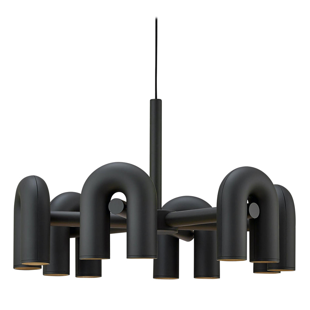 U-Shape LED Chandelier | Adjustable, Multi-Head Design for Modern Indoor Spaces