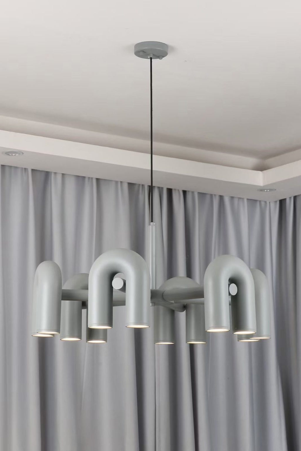 U-Shape LED Chandelier | Adjustable, Multi-Head Design for Modern Indoor Spaces
