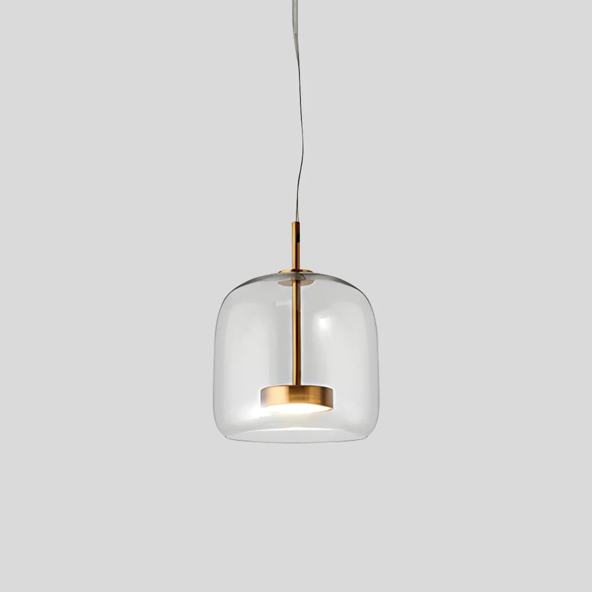 Modern Glass Pendant Light | Adjustable Cord, Sloped Ceiling Friendly & Ideal for Dining Room, Kitchen, or Living Area