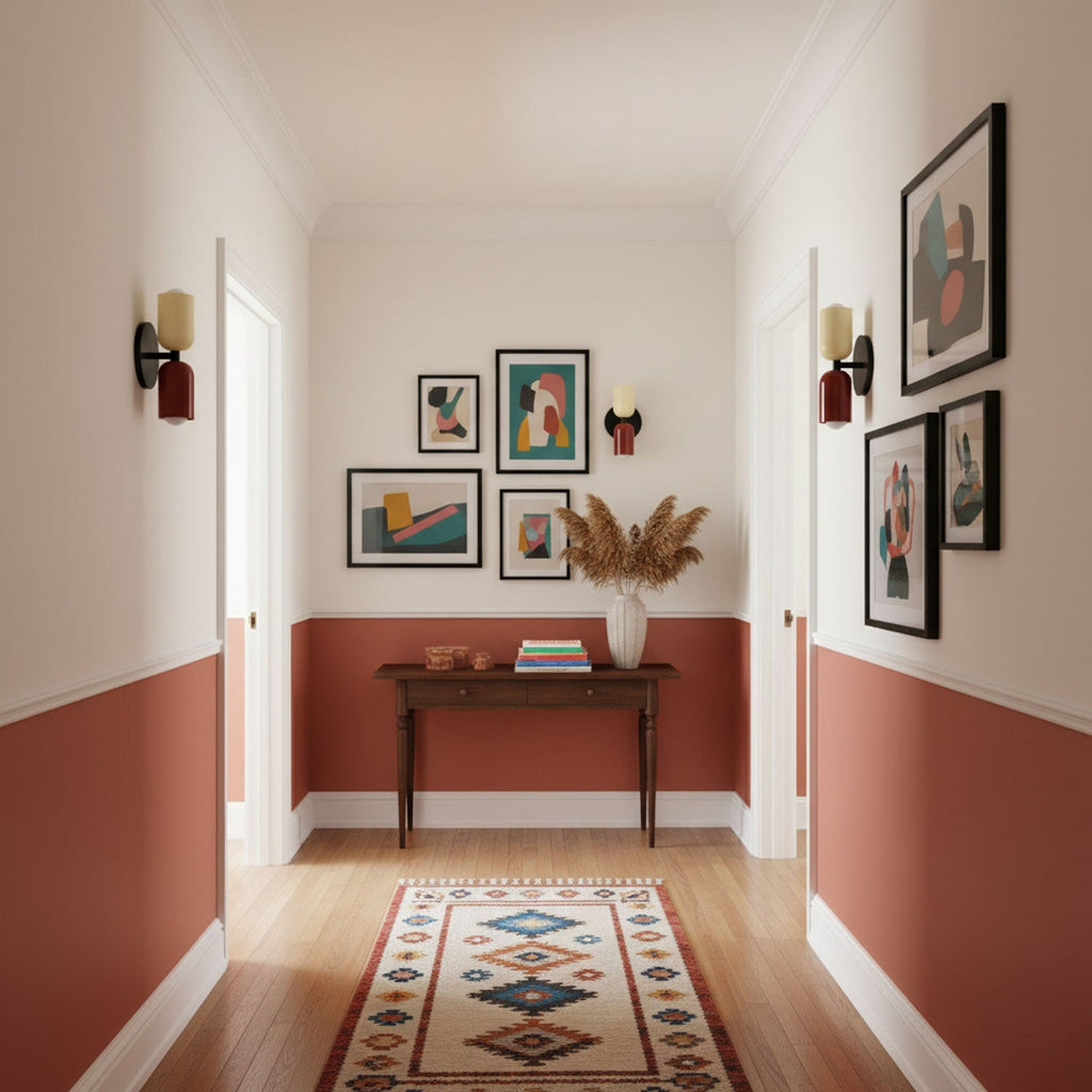 Double Wall Lamp | LED, Metal Construction & Adjustable Upward/Downward Light for Indoor Use