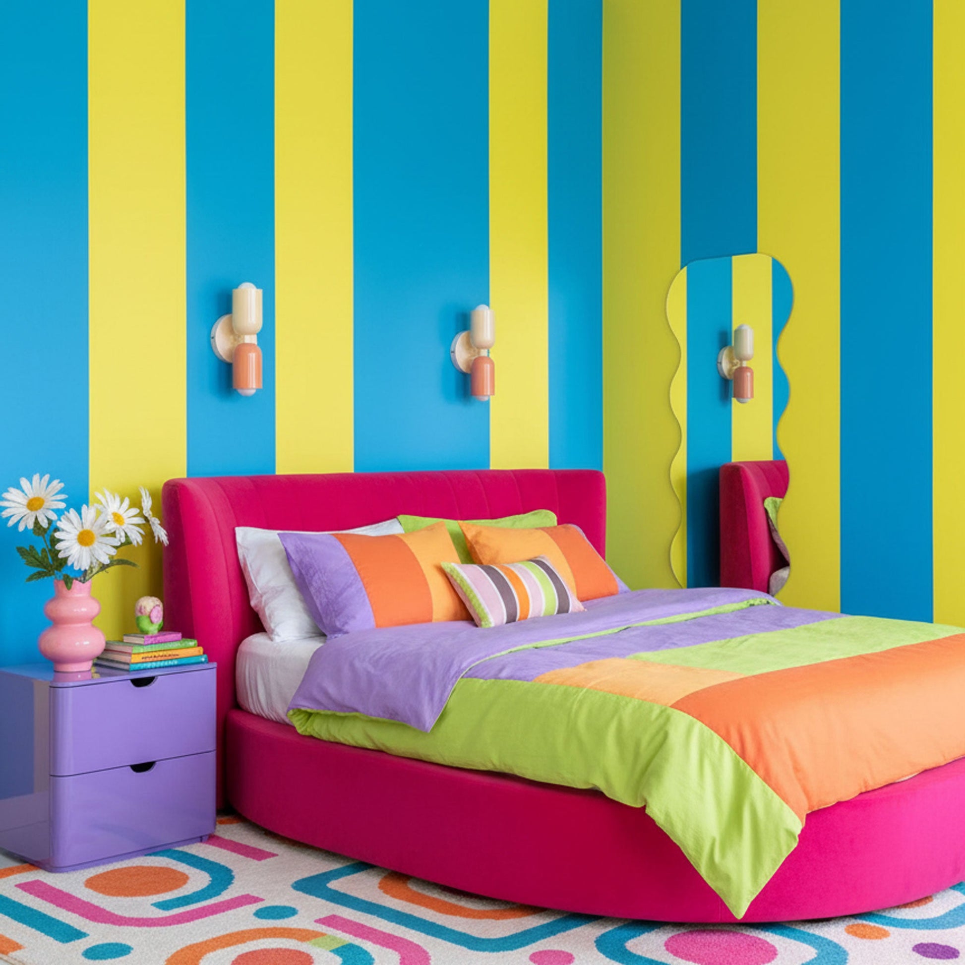 Double Wall Lamp | LED, Metal Construction & Adjustable Upward/Downward Light for Indoor Use