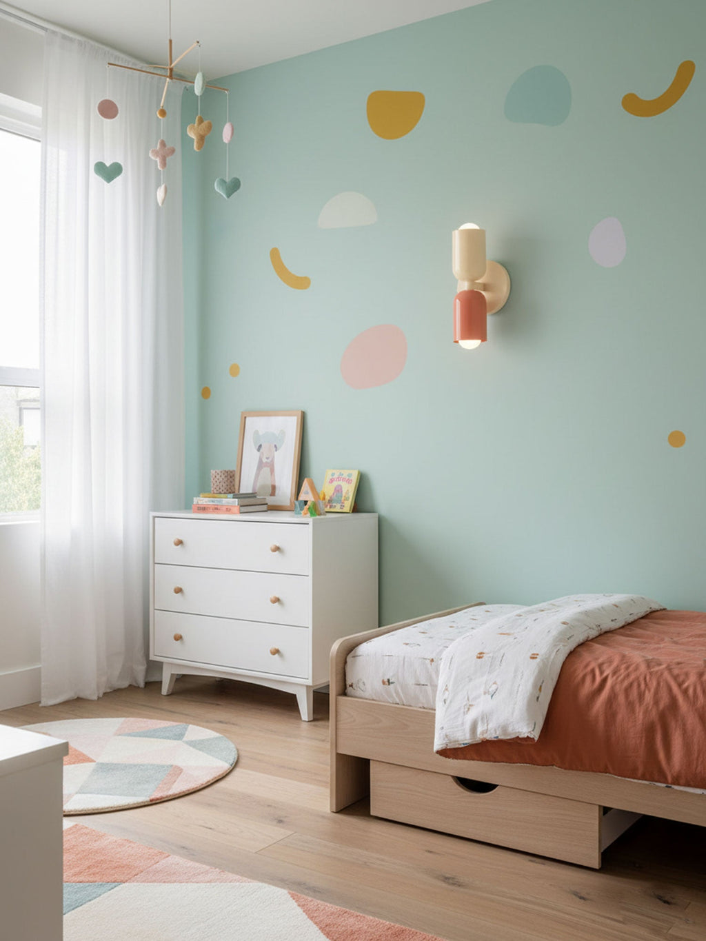 Double Wall Lamp | LED, Metal Construction & Adjustable Upward/Downward Light for Indoor Use