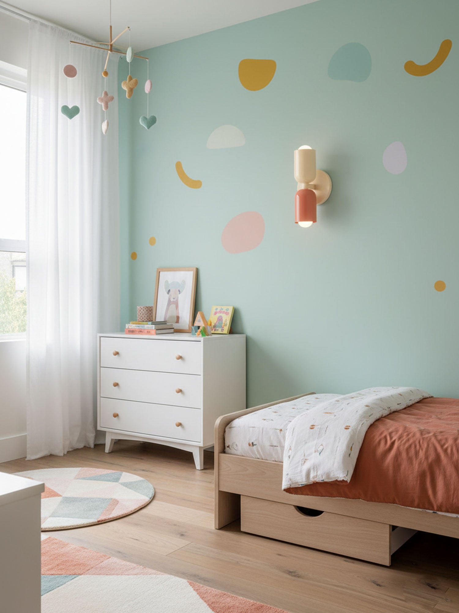 Double Wall Lamp | LED, Metal Construction & Adjustable Upward/Downward Light for Indoor Use