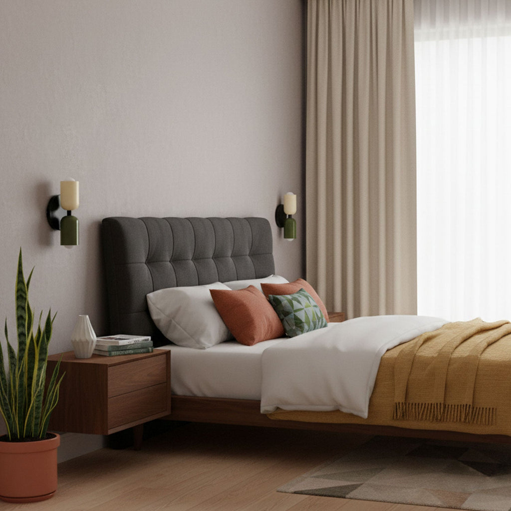 Double Wall Lamp | LED, Metal Construction & Adjustable Upward/Downward Light for Indoor Use