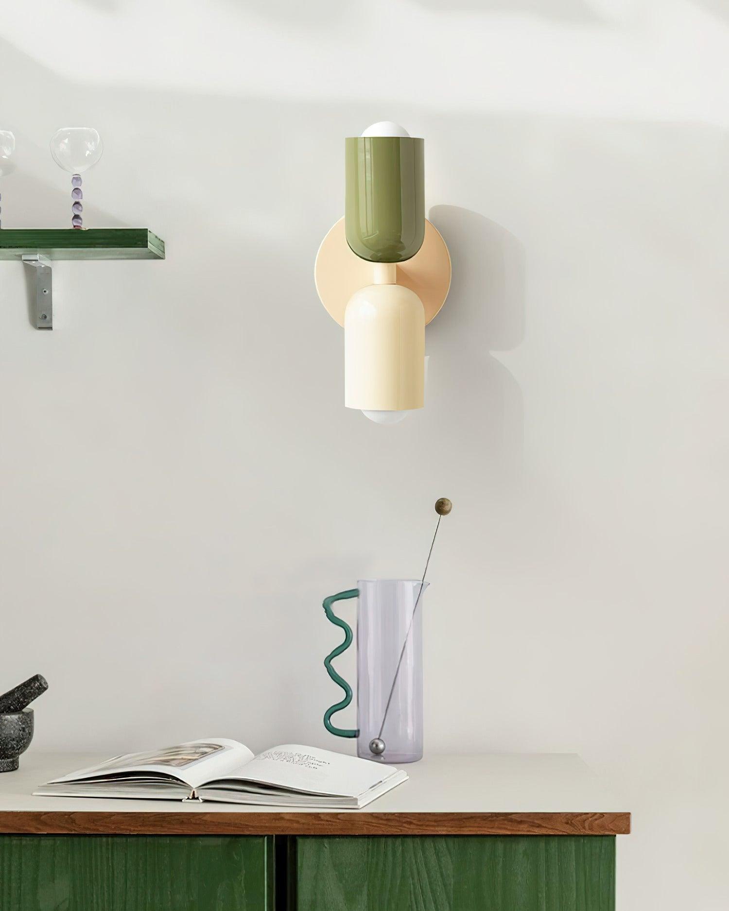 Double Wall Lamp | LED, Metal Construction & Adjustable Upward/Downward Light for Indoor Use