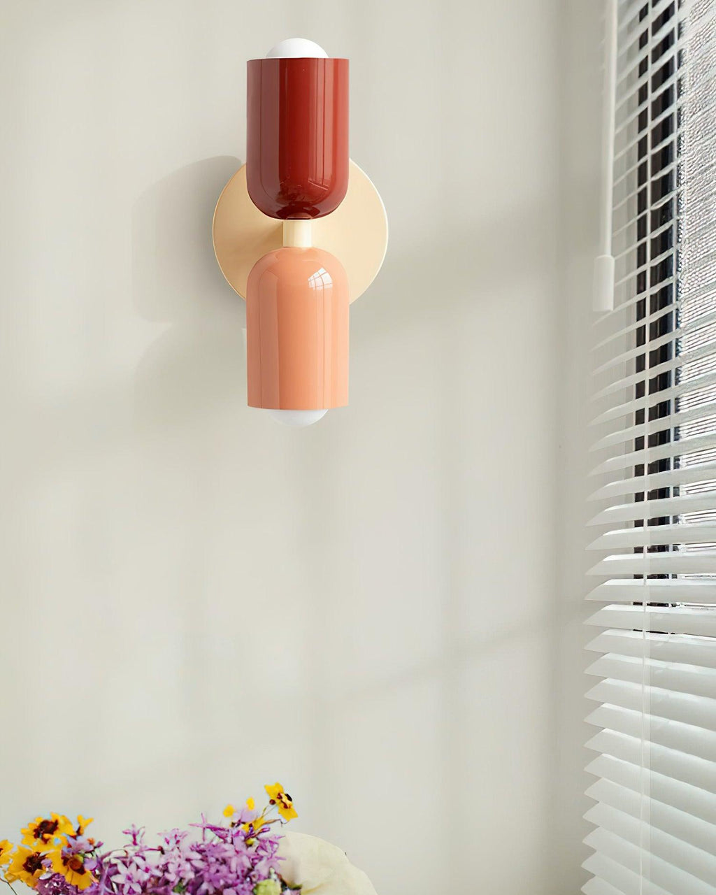 Double Wall Lamp | LED, Metal Construction & Adjustable Upward/Downward Light for Indoor Use