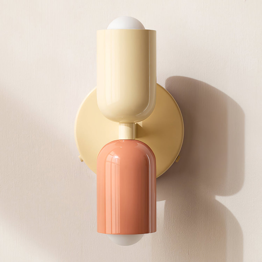 Double Wall Lamp | LED, Metal Construction & Adjustable Upward/Downward Light for Indoor Use