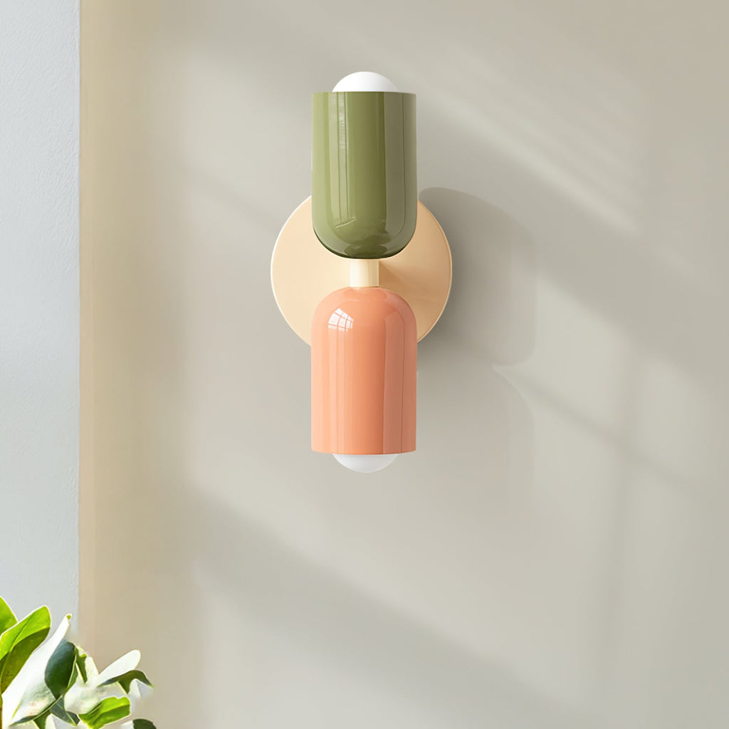 Double Wall Lamp | LED, Metal Construction & Adjustable Upward/Downward Light for Indoor Use