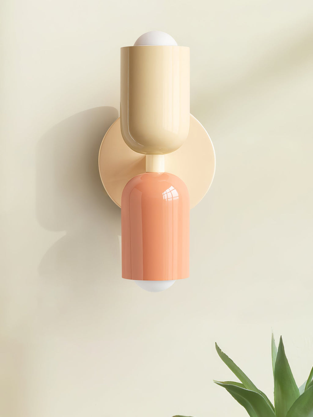 Double Wall Lamp | LED, Metal Construction & Adjustable Upward/Downward Light for Indoor Use