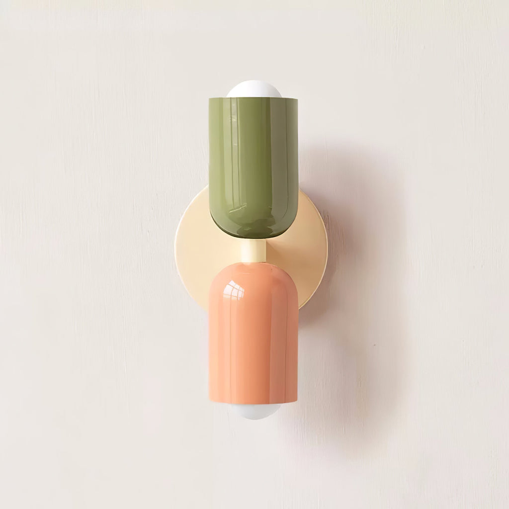 Double Wall Lamp | LED, Metal Construction & Adjustable Upward/Downward Light for Indoor Use