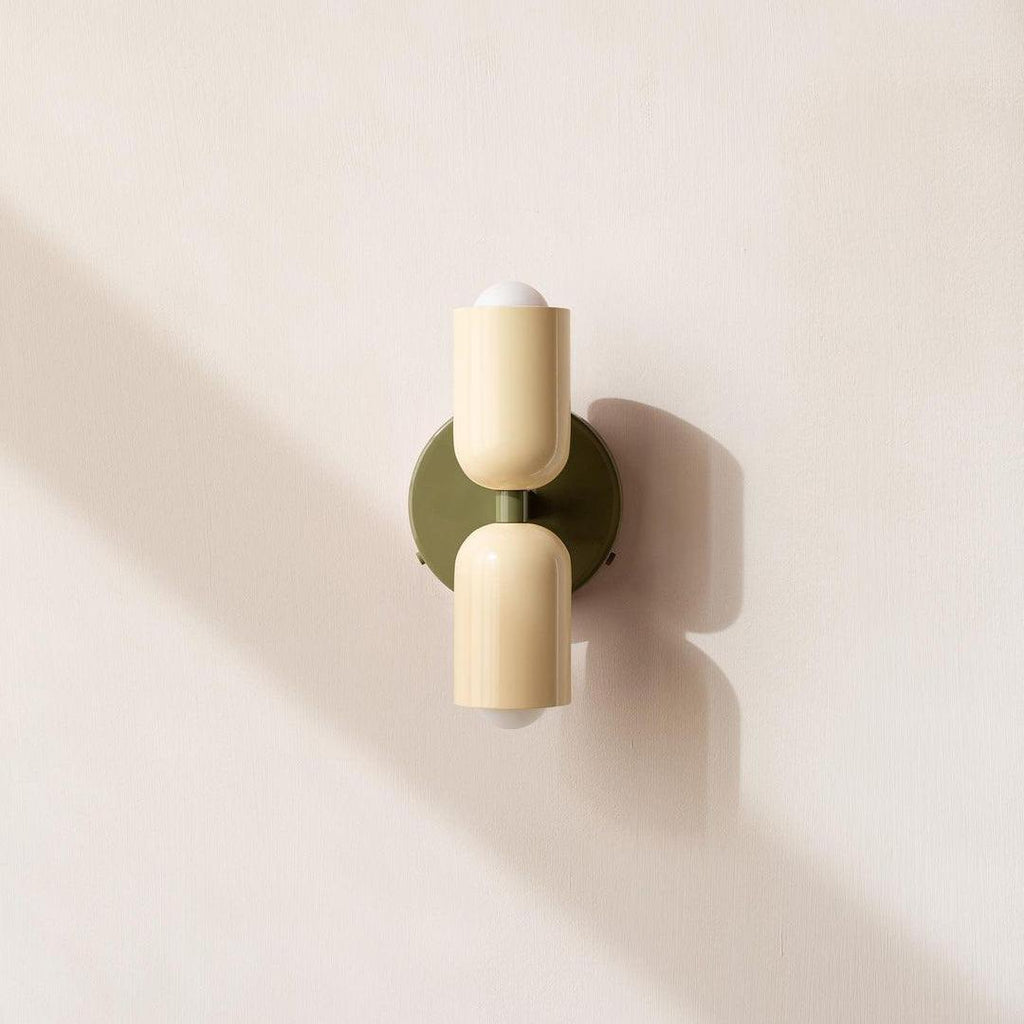 Double Wall Lamp | LED, Metal Construction & Adjustable Upward/Downward Light for Indoor Use