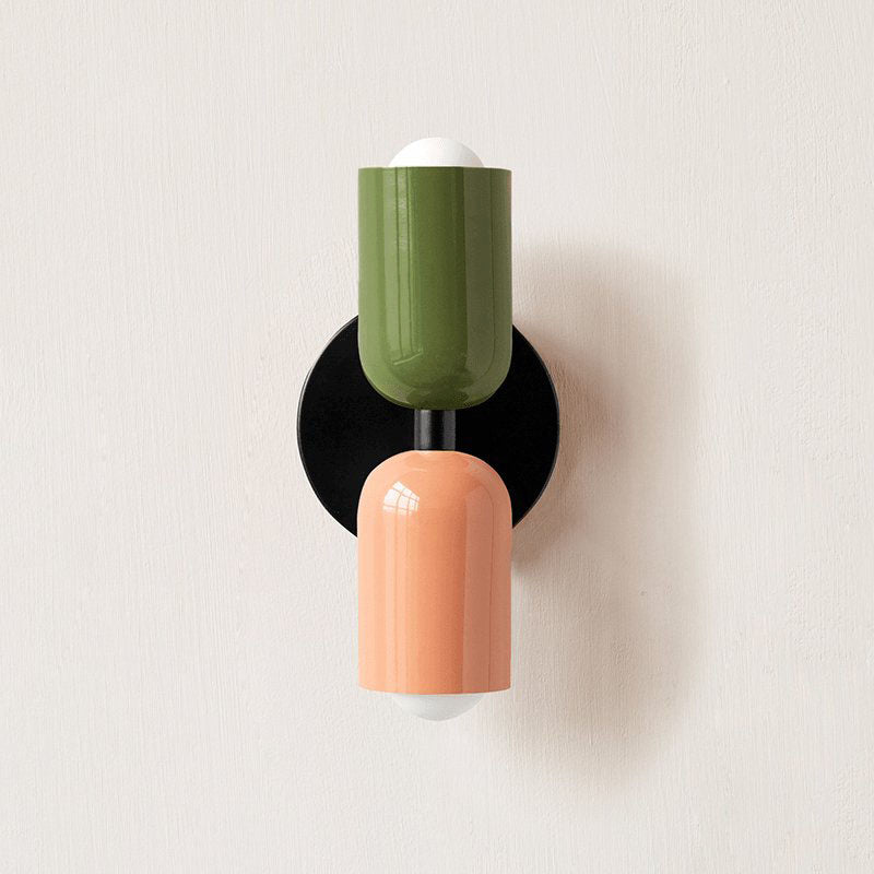 Double Wall Lamp | LED, Metal Construction & Adjustable Upward/Downward Light for Indoor Use