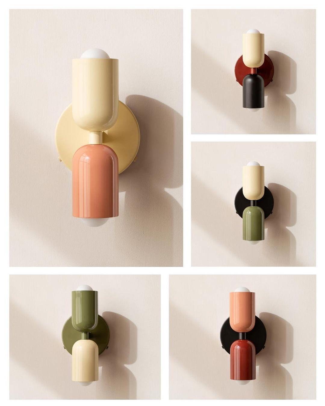 Double Wall Lamp | LED, Metal Construction & Adjustable Upward/Downward Light for Indoor Use