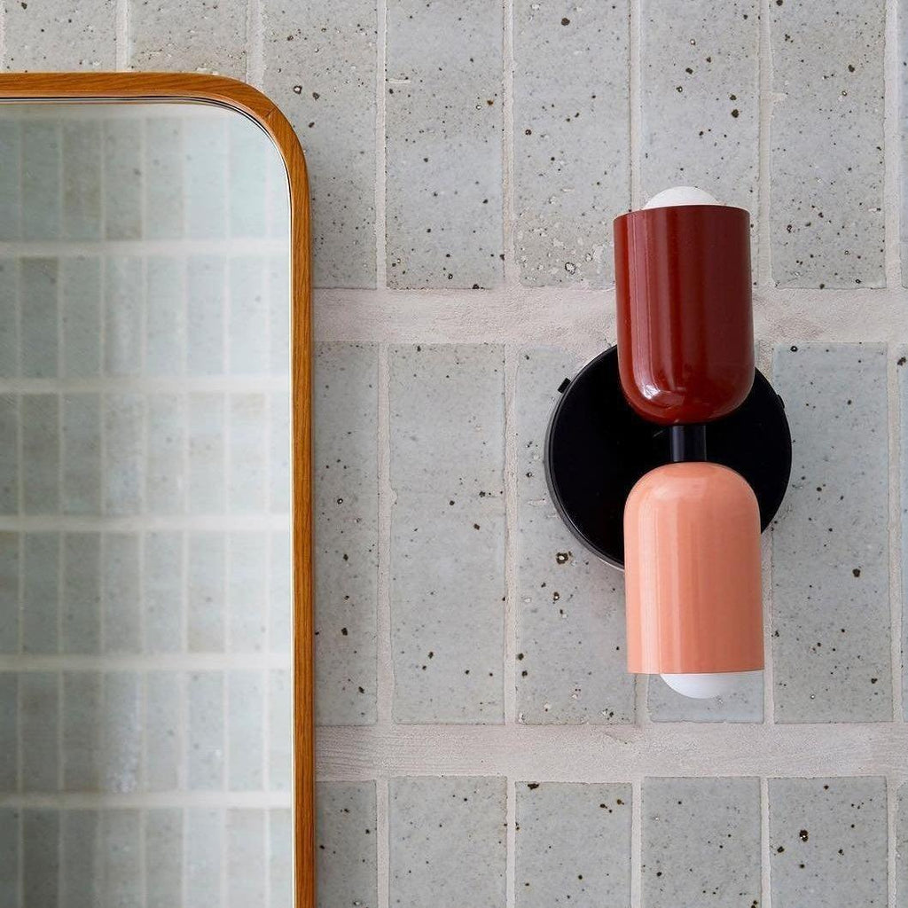 Double Wall Lamp | LED, Metal Construction & Adjustable Upward/Downward Light for Indoor Use