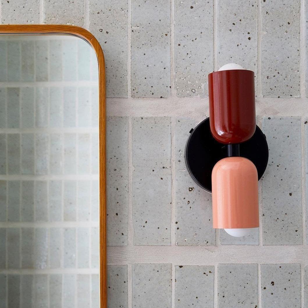 Double Wall Lamp | LED, Metal Construction & Adjustable Upward/Downward Light for Indoor Use