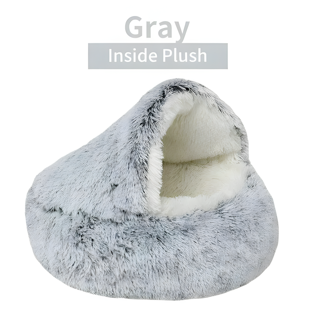 Sack Dog Bed with Roof: Warm, American-Made Cozy Nook for Puppies and Calming Cat Beds