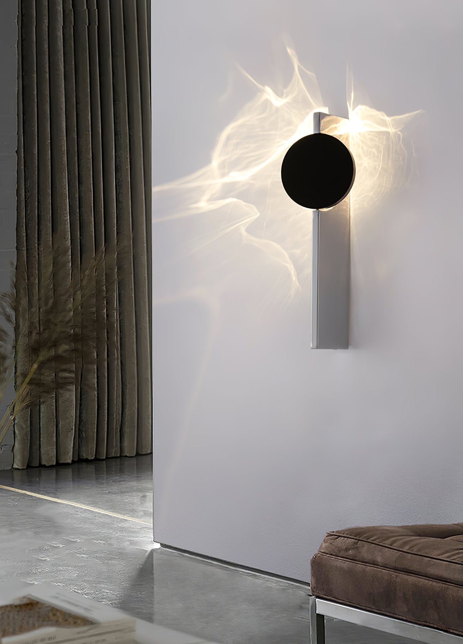 Creative Light and Shadow Wall Lamp | Stainless Steel, Integrated LED & Ideal for Indoor Use
