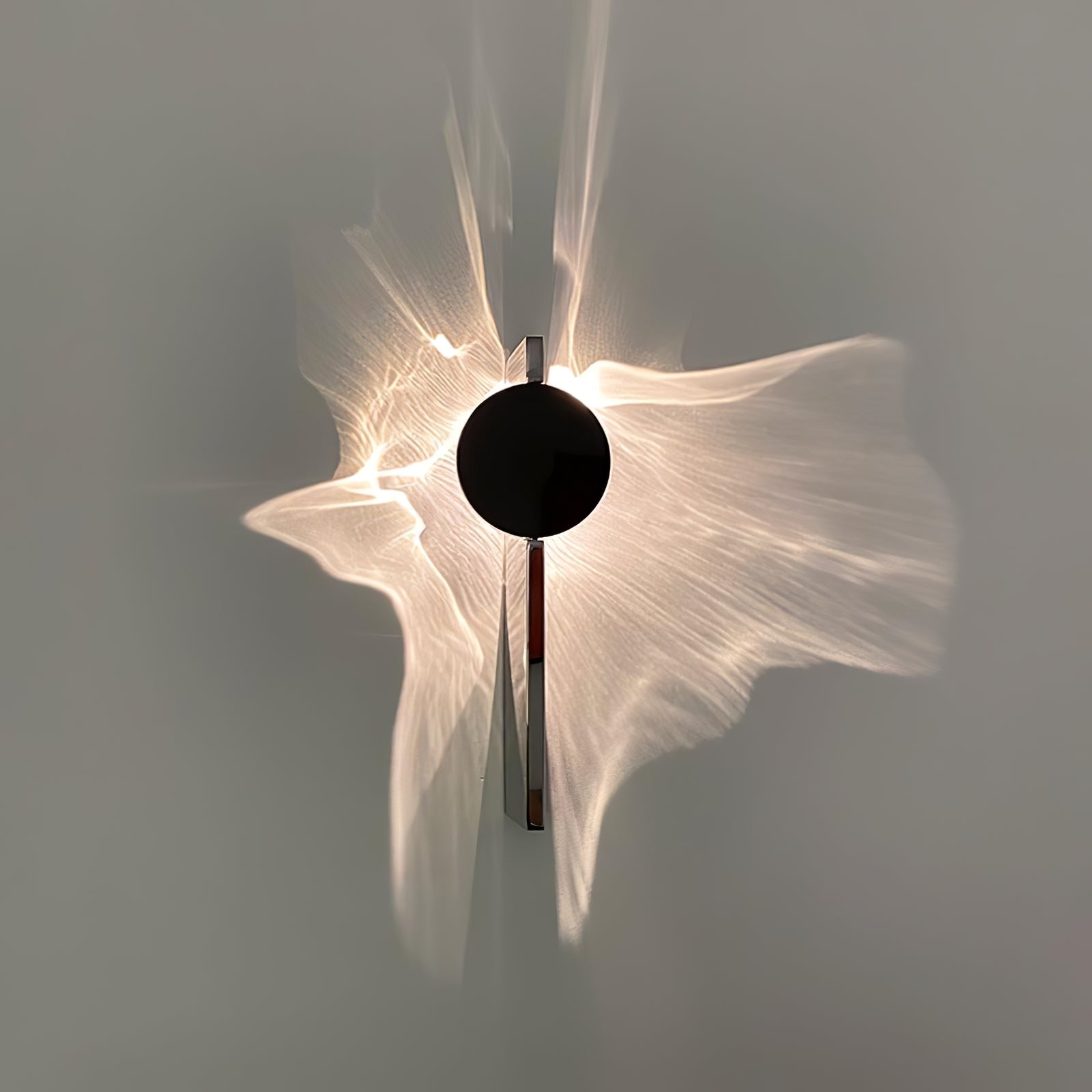Creative Light and Shadow Wall Lamp | Stainless Steel, Integrated LED & Ideal for Indoor Use