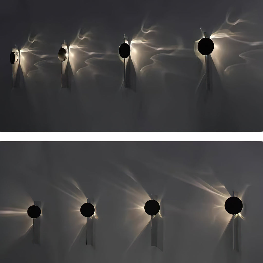 Creative Light and Shadow Wall Lamp | Stainless Steel, Integrated LED & Ideal for Indoor Use