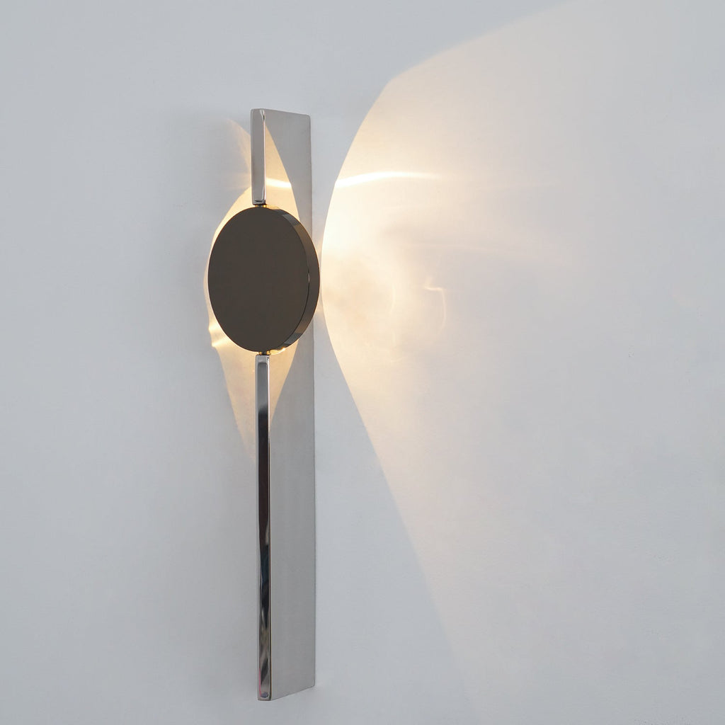 Creative Light and Shadow Wall Lamp | Stainless Steel, Integrated LED & Ideal for Indoor Use
