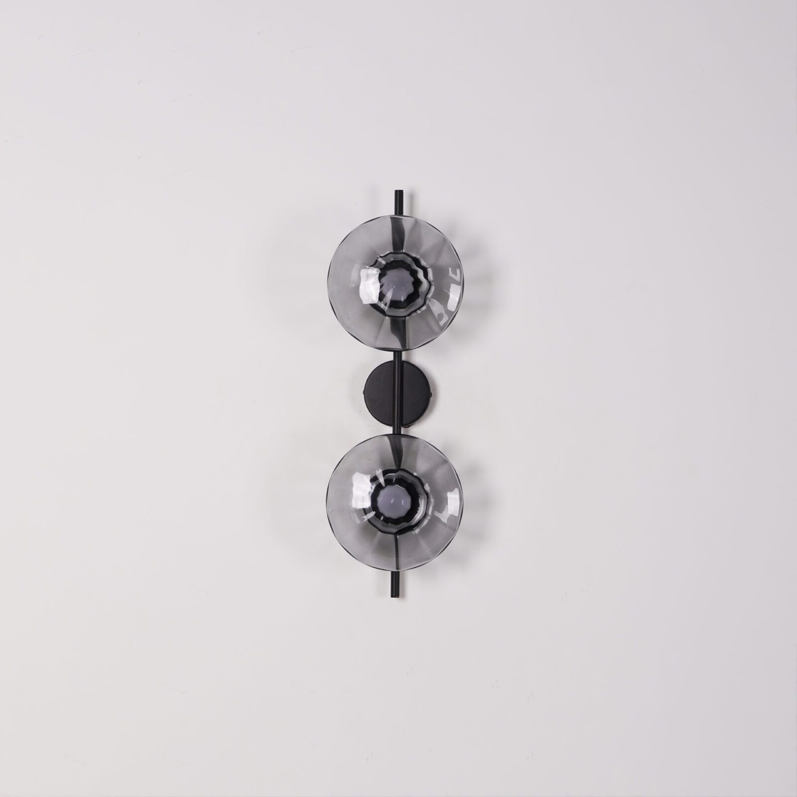 Glass Wall Sconce Light with Nordic Round Design for Bedroom, Living Room & Hallway Accent Lighting