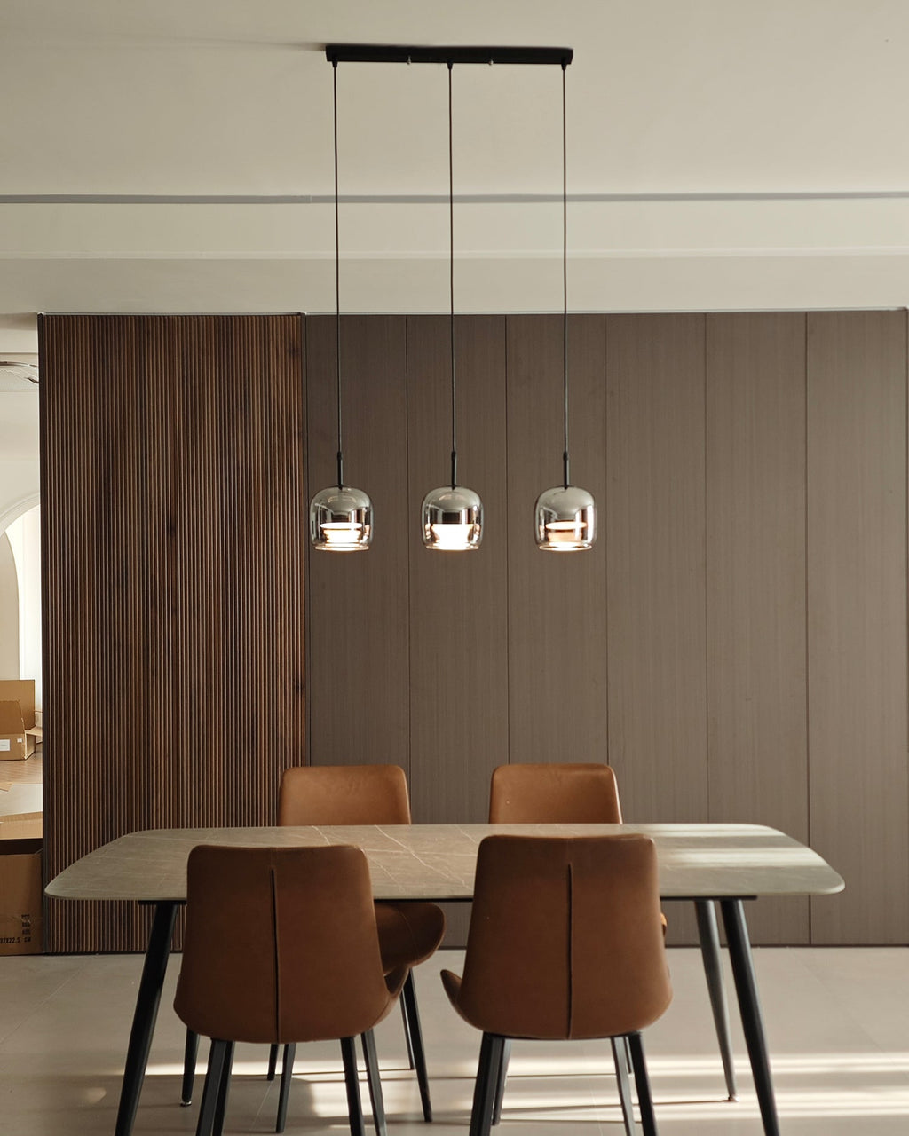 LED Pendant Lamp - Modern Adjustable Hanging Light Fixture for Kitchen Island & Dining Room Lighting
