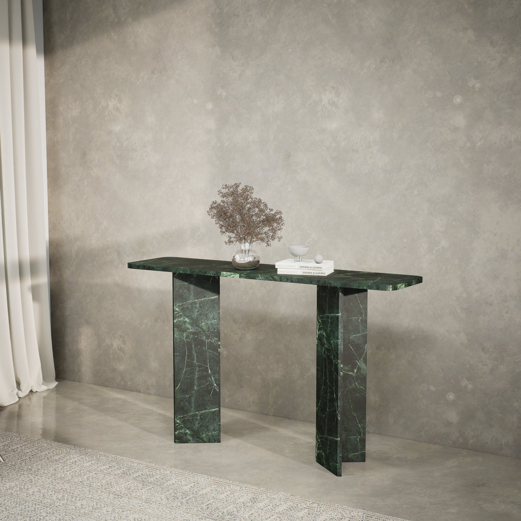 Dark Indian Green Dining Table for Modern Home Decor & Stylish Gatherings