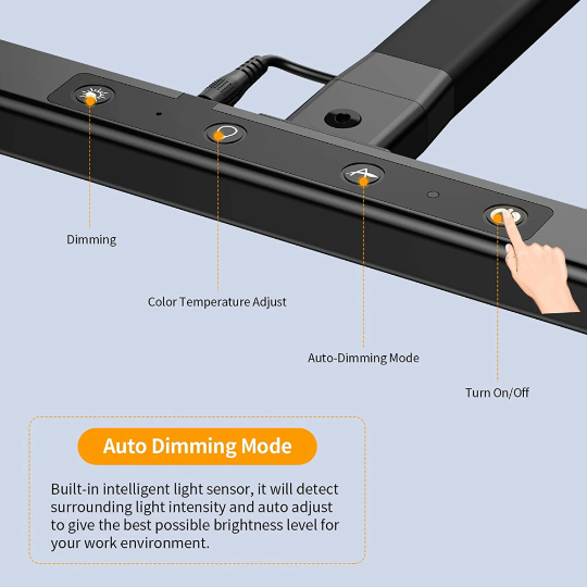 LED Architect Desk Lamp with Adjustable Arm and Brightness Control for Home Office & Study