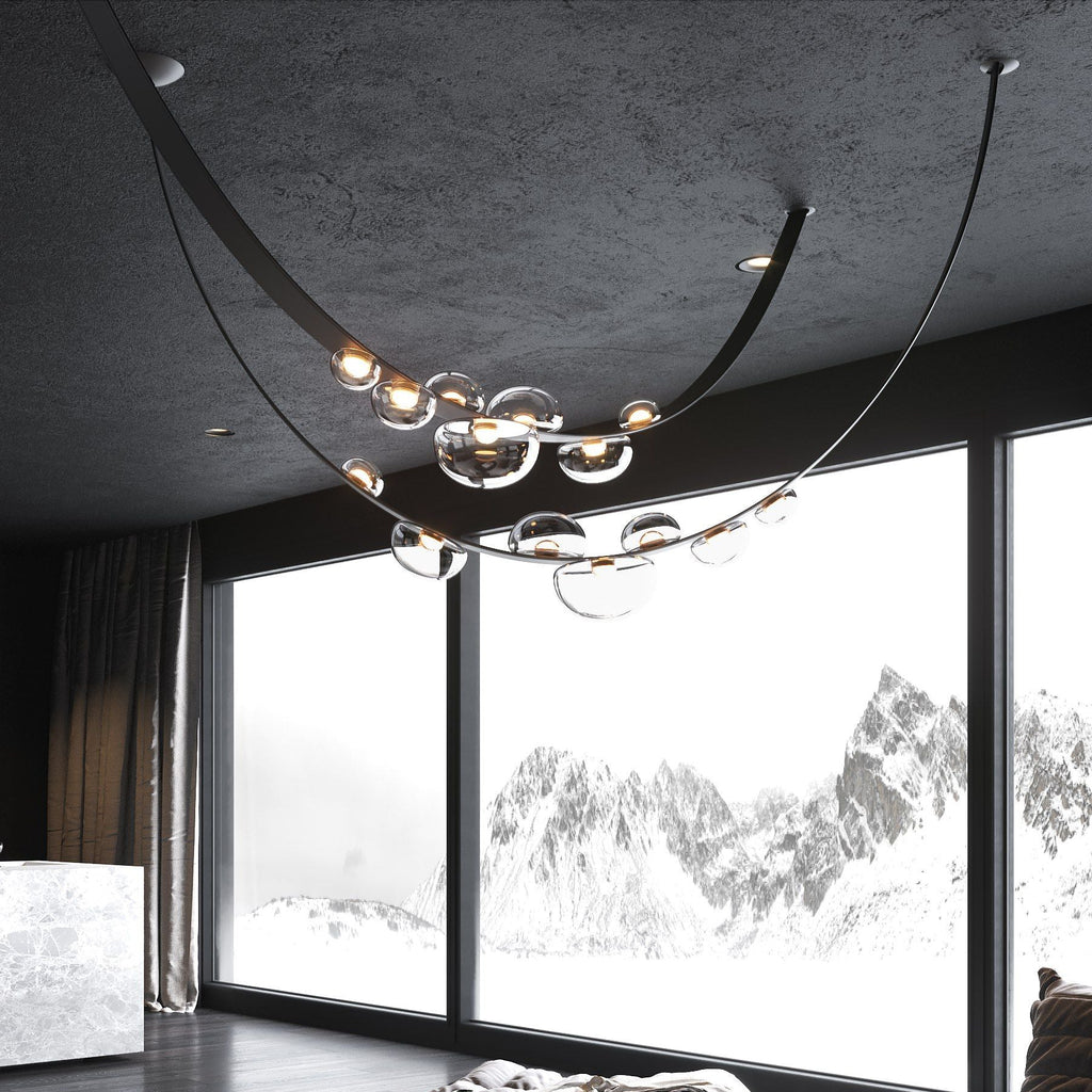 Dew Drops Pendant Lamp | Integrated LED, Smoke Grey Finish & Ideal for Indoor Spaces