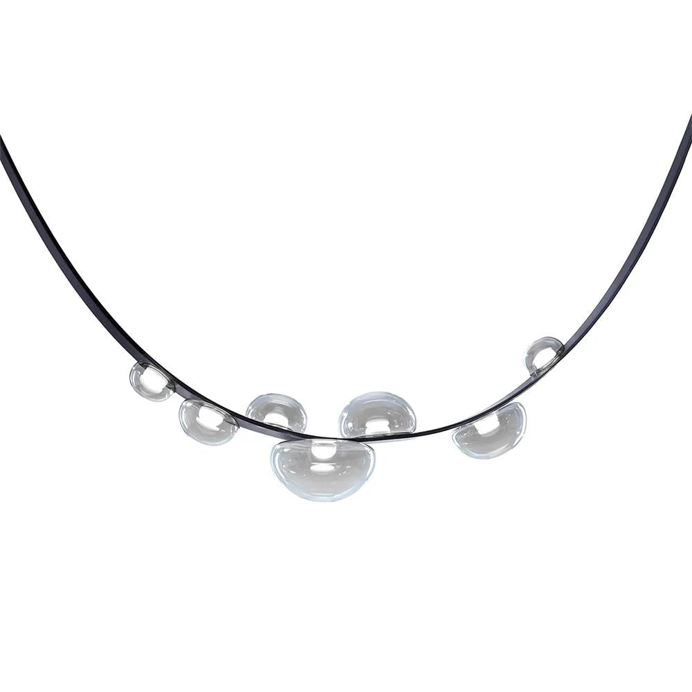 Dew Drops Pendant Lamp | Integrated LED, Smoke Grey Finish & Ideal for Indoor Spaces