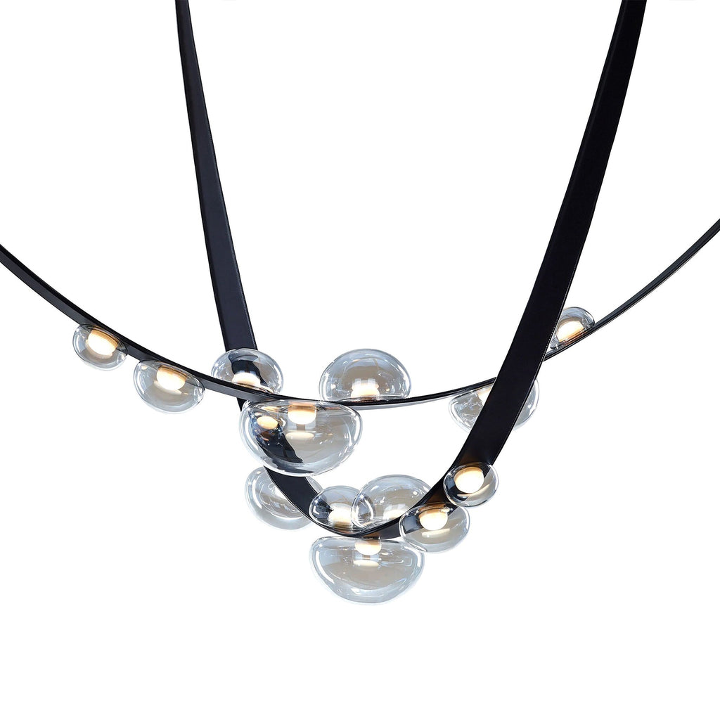 Dew Drops Pendant Lamp | Integrated LED, Smoke Grey Finish & Ideal for Indoor Spaces