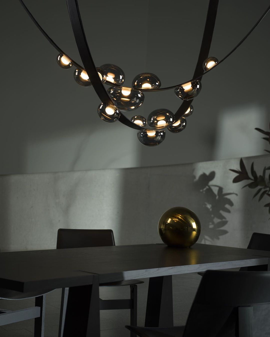 Dew Drops Pendant Lamp | Integrated LED, Smoke Grey Finish & Ideal for Indoor Spaces