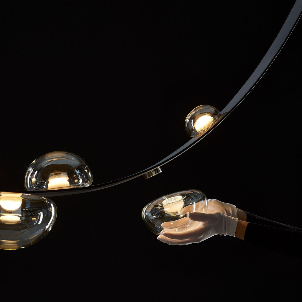 Dew Drops Pendant Lamp | Integrated LED, Smoke Grey Finish & Ideal for Indoor Spaces
