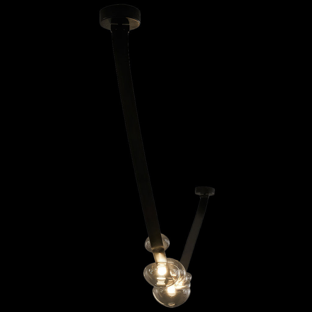 Dew Drops Pendant Lamp | Integrated LED, Smoke Grey Finish & Ideal for Indoor Spaces