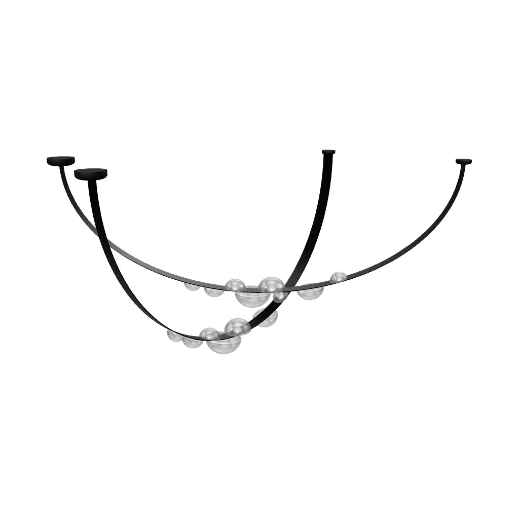 Dew Drops Pendant Lamp | Integrated LED, Smoke Grey Finish & Ideal for Indoor Spaces