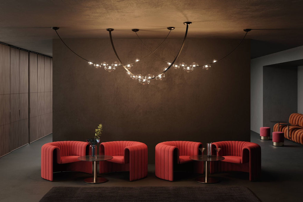 Dew Drops Pendant Lamp | Integrated LED, Smoke Grey Finish & Ideal for Indoor Spaces